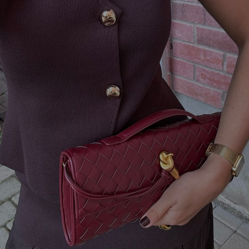 Chloé™ ნაქსოვი მხრის ჩანთა