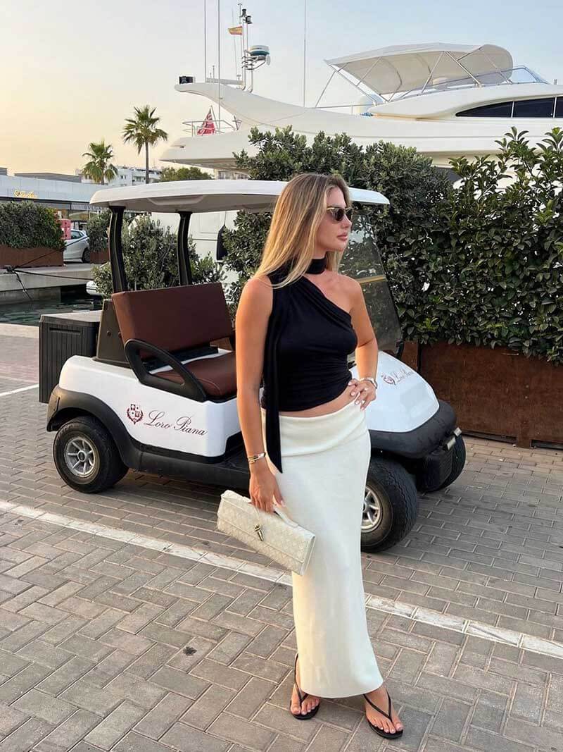 Chloé™ ნაქსოვი მხრის ჩანთა