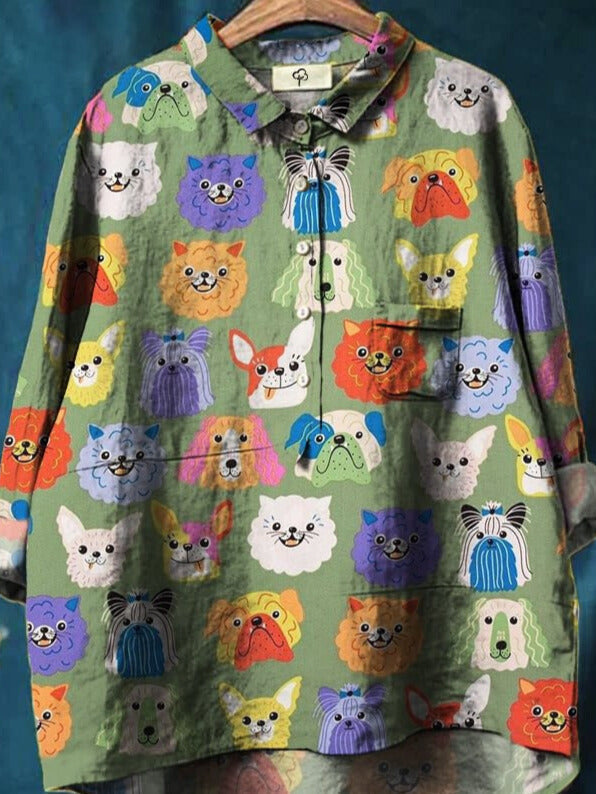 პაკეტი | ტ-შერტი ძაღლის არტით